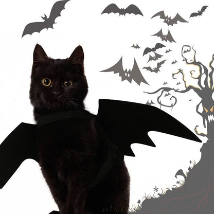 Halloween Cat Bat Wings